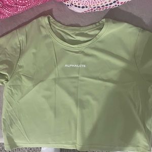 Alphalete shirt in light green